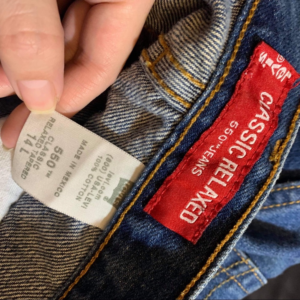 Levi’s 550 blue denim jeans size L - TT - Picture 3 of 4